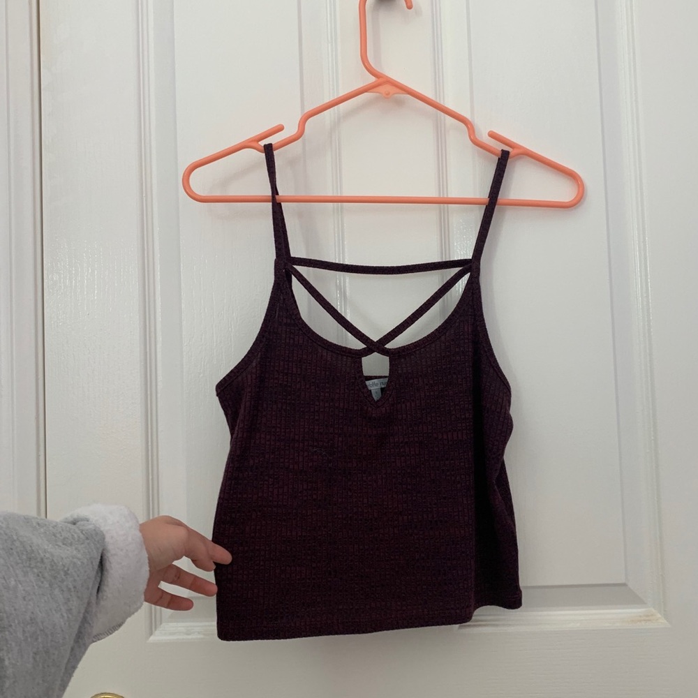 Cropped Ribbed Tank Top